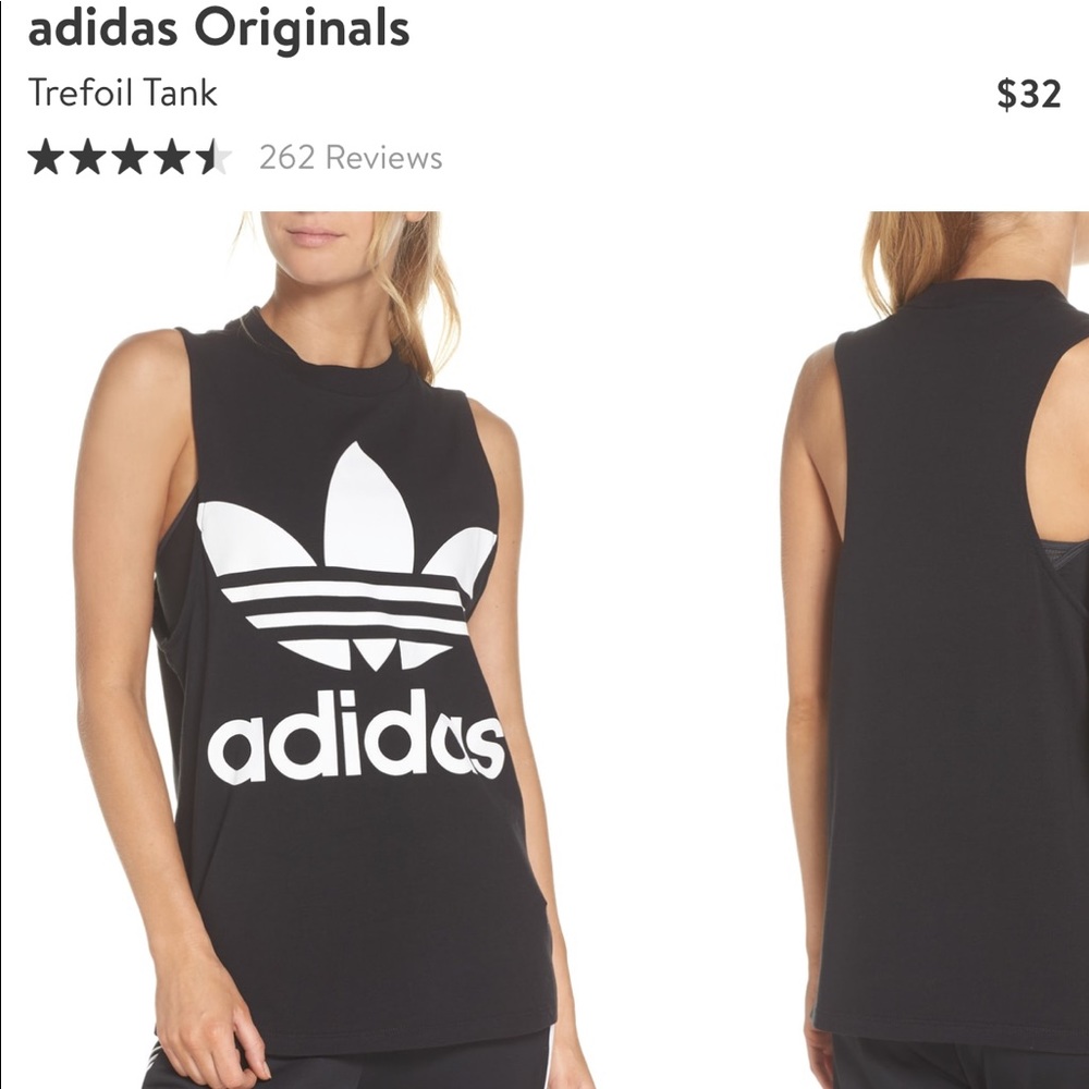 Adidas trefoil tank